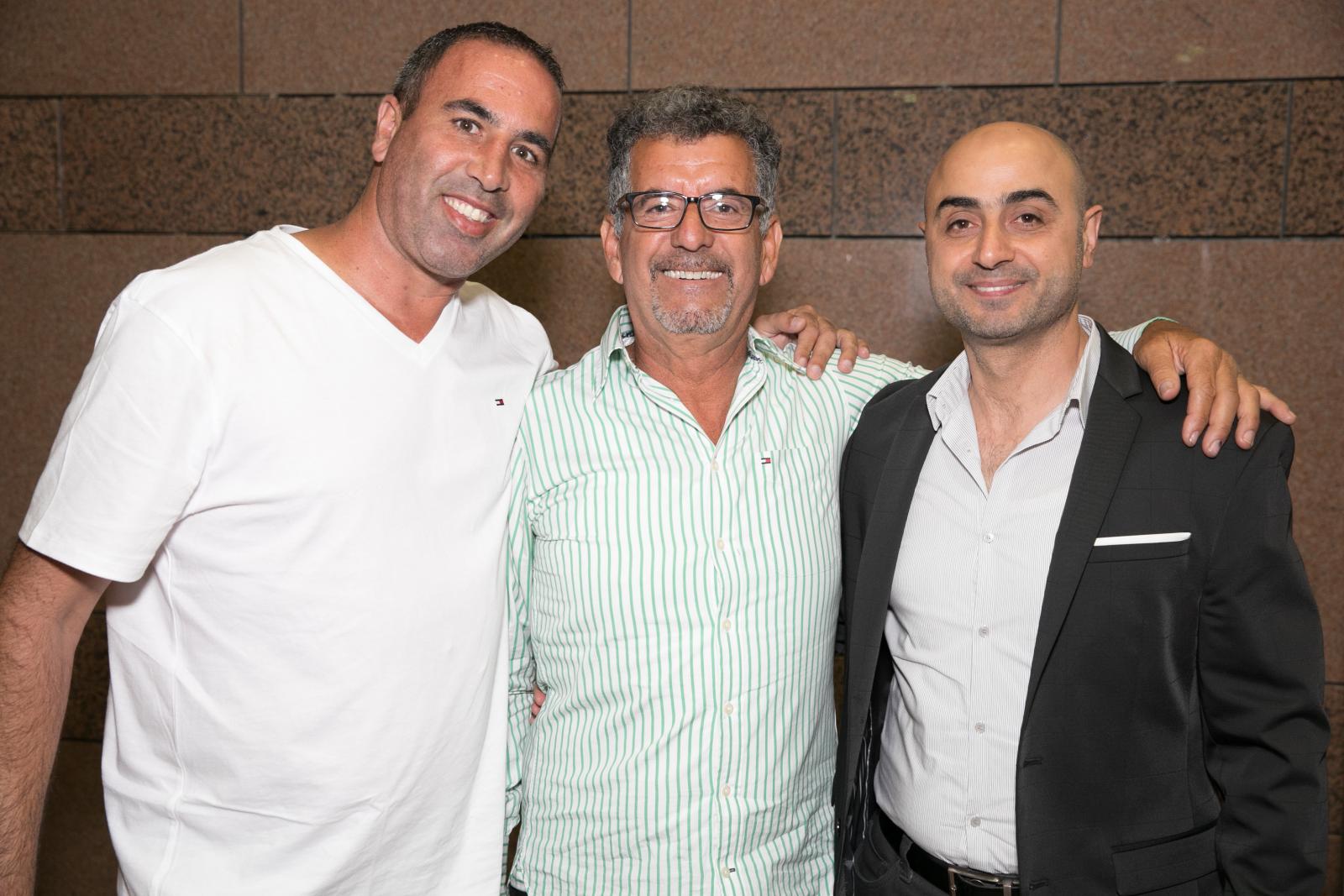 אורן אהרוני, גבי נגר ושי חמו (קרדיט צילום: דיאגו מיטלברג)